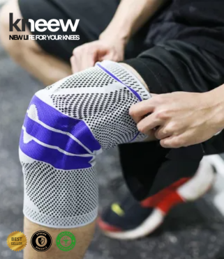 KNEEW™  Rodillera de compresión con almohadilla de gel y estabilizadores laterales - Alivio 360